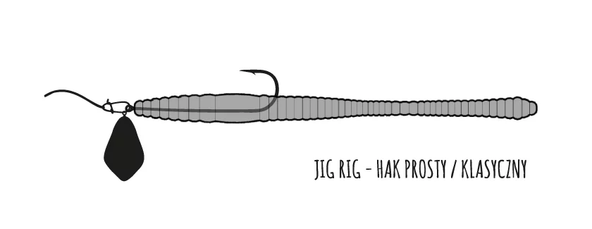 Libra Lures Dying Worm zbrojenie